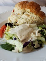Crabmeat Salad Croissant Sandwich