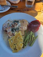 Triggerfish with Fried Smash Potato and French Green Beans